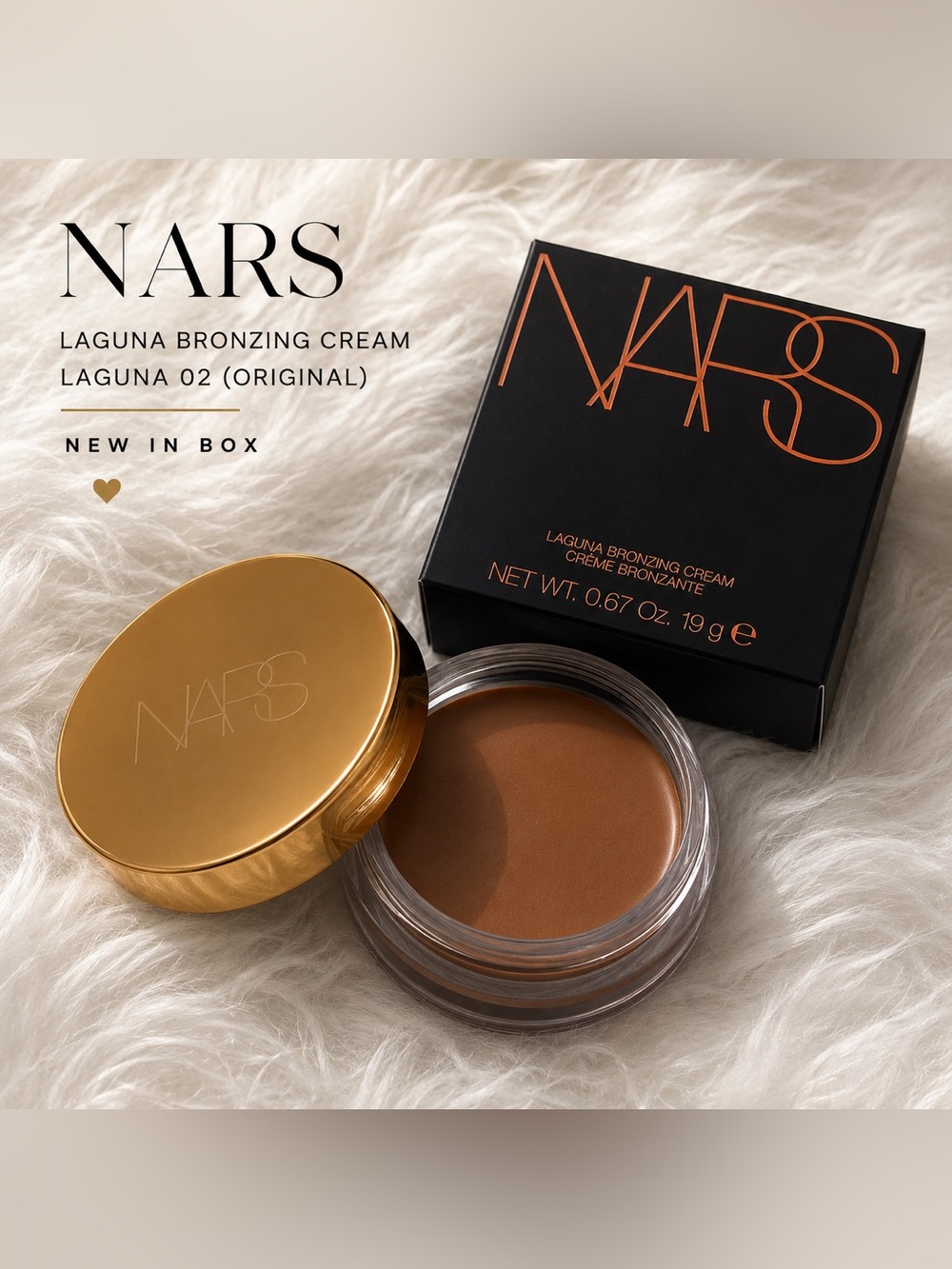 ✨ NARS Laguna Bronzing Cream Laguna 02 Original Full Size 19g NIB